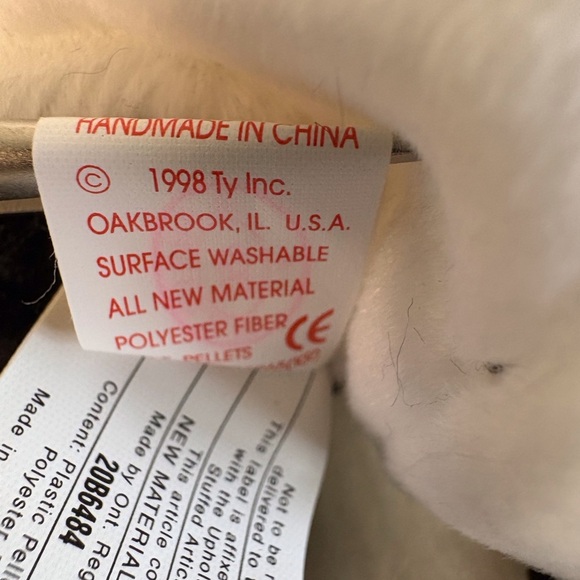 Ty Fortune 1997 Black and White Panda Beanie Baby - Picture 4 of 6